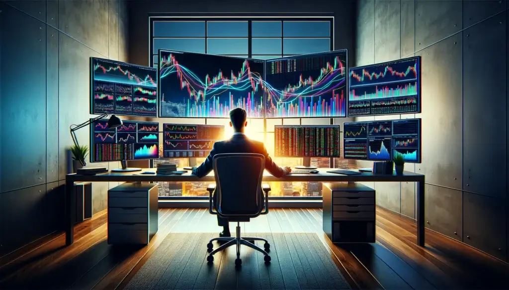 What is the Forex Market learning Day trader monitors